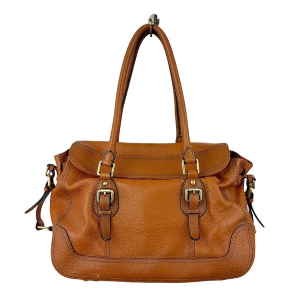 Concealed Carrie Brown Leather‎ Satchel Bag Removeable Hook & Loop Holster